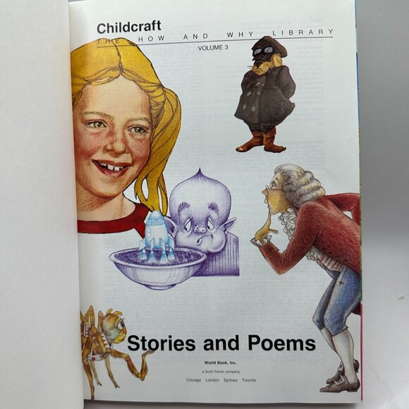 Childcraft Stories And Poems Vol. 3 Illustrated Hardcover Book 1993 - Picture 3 of 4
